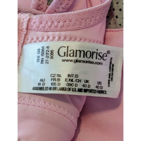 Pink and Gray Women's Sports Bra - Picture 9 of 10